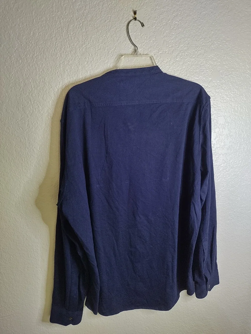 BATCH long Sleeve Button Down Henley Shirt Sz Xl